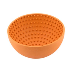 Mangeoire pour chiens Lickimat Wobble Orange Caoutchouc