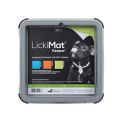 Dog Feeder Lickimat Indoor Keeper Grey polypropylene