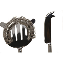 Cocktail Set DKD Home Decor 37 x 9 x 18 cm Silver Stainless steel