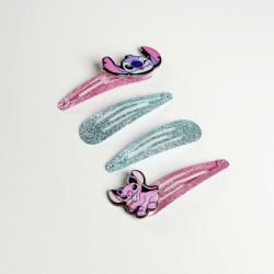 Hair Clips Stitch 4 Pieces Multicolour