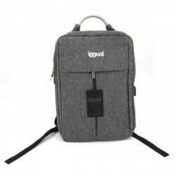 Laptoptasche iggual IGG317044 Wasserfest Grau