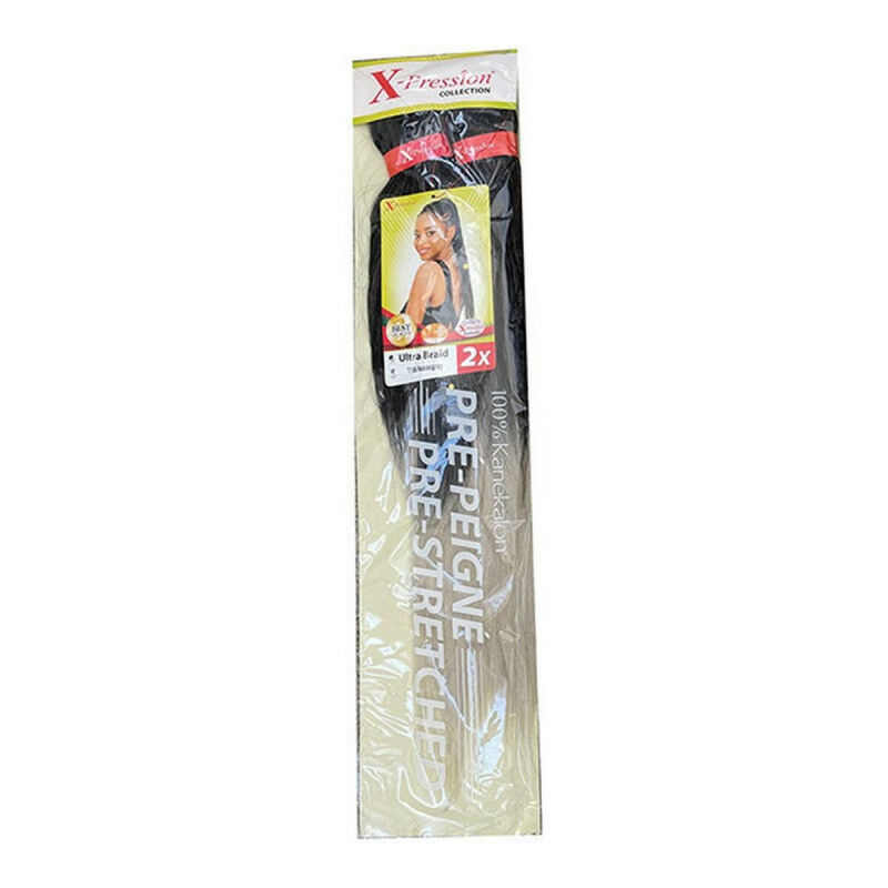 Extensions pour les Cheveux Pre-Peigne X-Pression Nº T1B/Mattegray (1X2)