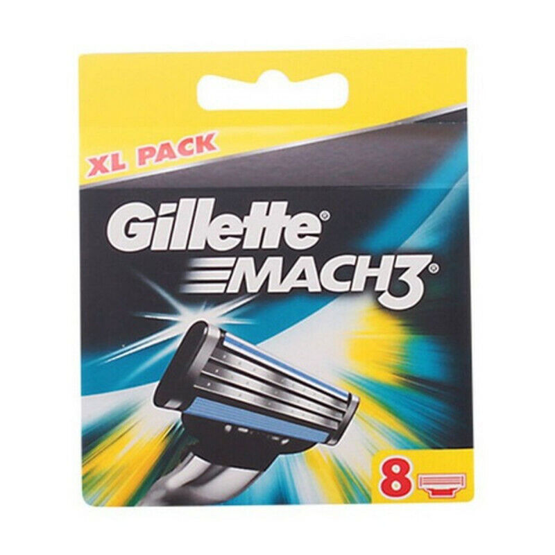 Rechanges pour Lame de Rasoir Mach 3 Gillette 7702018263783 (8 uds)