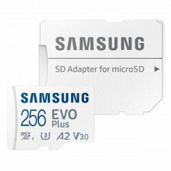 Carte Mémoire Micro SD avec Adaptateur Samsung EVO Plus 256 GB