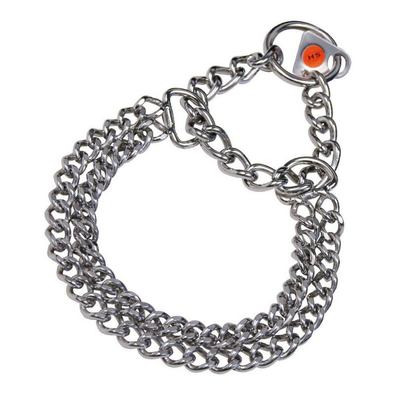 Collier pour Chien Hs Sprenger Argenté 2 mm Double Maillons (35 cm)