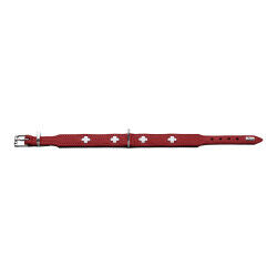 Collier pour Chien Hunter Swiss Rouge/Noir (41-49 cm)