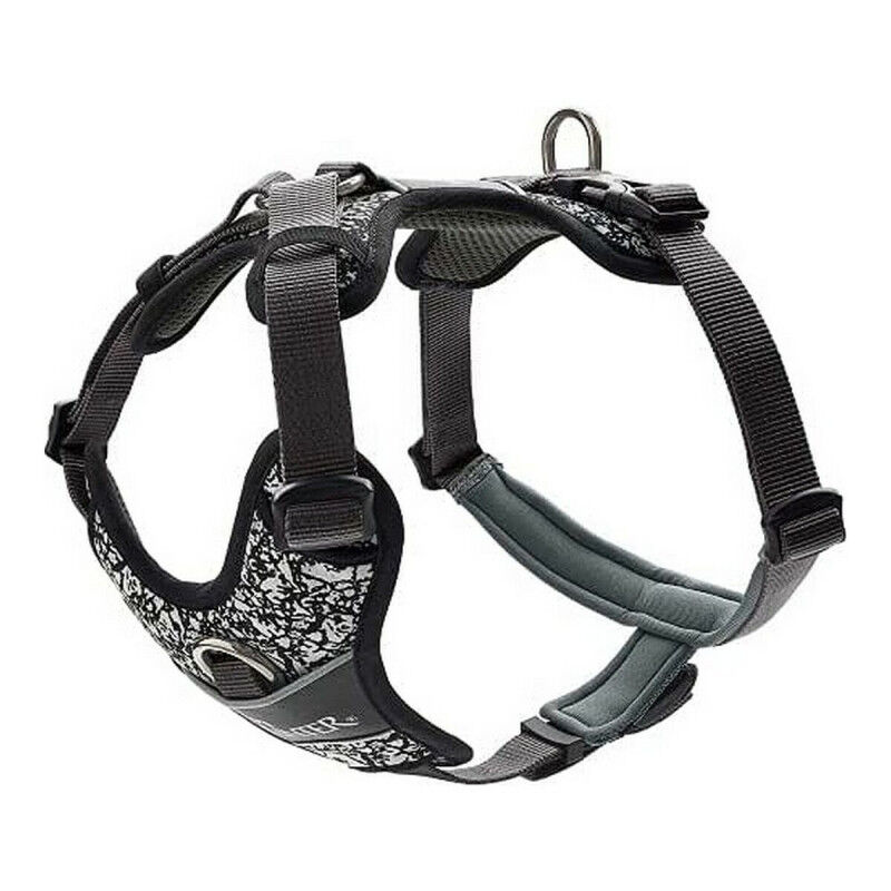 Dog Harness Hunter Divo Reflective Size L Black/Grey (72-100 cm)