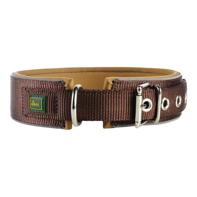 Collier pour Chien Hunter Neoprene Reflect Marron (49-56 cm)