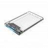 Boîtier pour disque dur CoolBox COO-SCT-2533 2,5" 5 Gbps USB 3.0 USB Gris Transparent USB 3.2