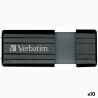 USB Pendrive Verbatim Store'n'Go PinStripe Schwarz 16 GB